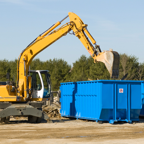 what are the rental fees for a residential dumpster in Moyers